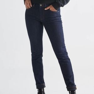 DU/ER All-Weather Denim Slim Straight Jeans - Heritage Rinse